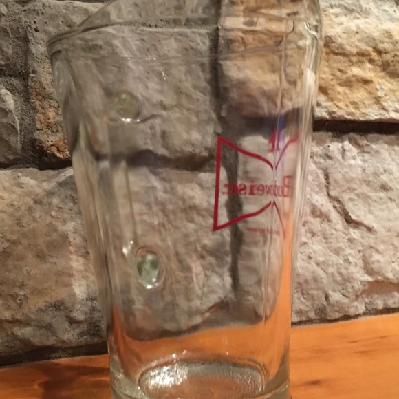 Vintage Large Budweiser Beer Pitcher Red Bow Tie King Of Beers Barware - Picture 5 of 7